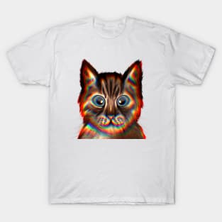 Cute golden brown Cat with Blue Eyes T-Shirt